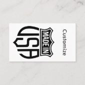 Gemaakt in Verenigde Staten Sign Thunder_Cove Visitekaartje (Achterkant)