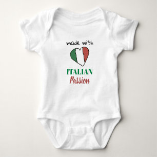 *~* GEMAAKT MET ITALIAANSE PASSIE Heart Flag White Romper