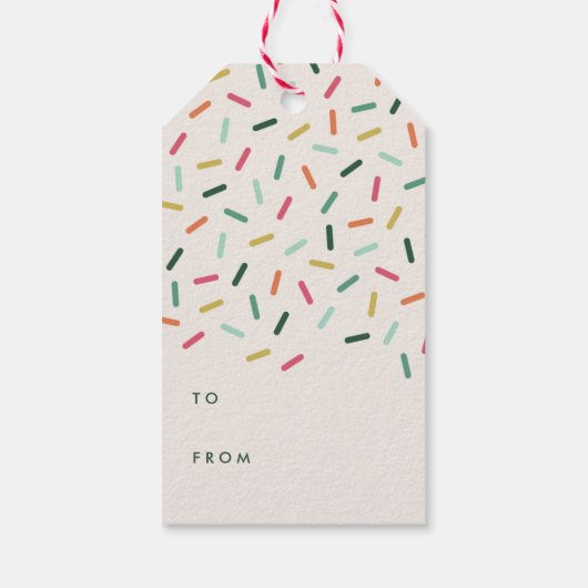 Gemaakt met Label met liefdescadeaus - Pine Cadeaulabel (Achterkant)