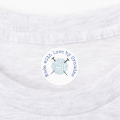 Gemaakt met liefde door Grandma Knitting Custom Labels (Aangebracht)