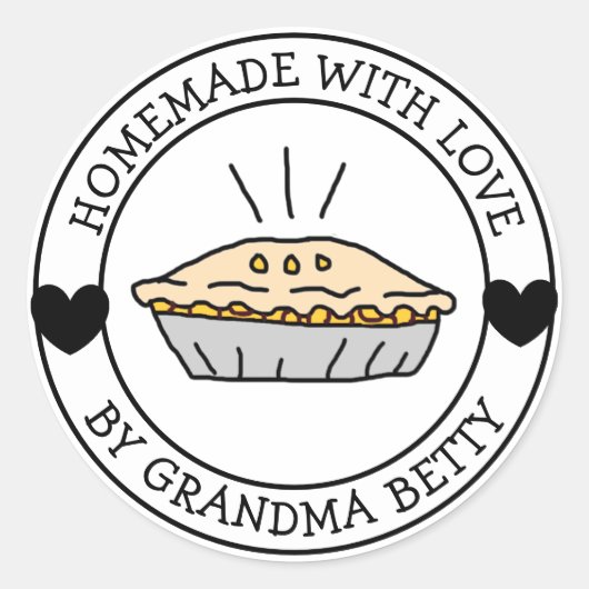 Gemaakt met Liefde, Handgemaakte Apple Pie Labels (Voorkant)