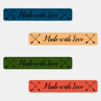 Gemaakt met Liefde kinder Kleding Labels, pijlen Labels