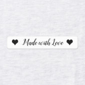 Gemaakt met Liefde kinder Kleding Labels, Shirt La Labels (Design 2)