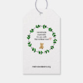 Gemaakt met liefde label cadeaulabel (Achterkant)