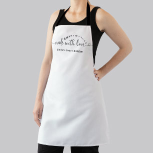 Gemaakt met Liefde Minimalistisch Script Bakkerij Schort
