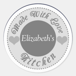Gemaakt met liefde op maat bakken Stickers