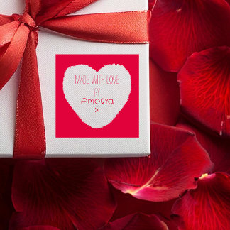 Gemaakt met Liefde Persoonlijke Hart Zelfinktende Stempel