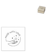 Gemaakt met liefde rubberstempel (Gestempeld)
