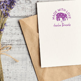 Gemaakt met liefde Schattigee olifant Rubberstempel