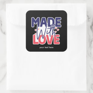 Gemaakt met liefde sticker