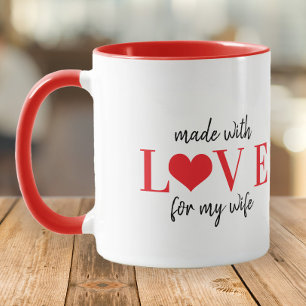 Gemaakt met liefde voor mijn vrouw typografie Vale Mok