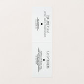 Gemaakt met liefdesfijne Stippen Hang Label Visitekaartjes (Binnenkant ongevouwen)