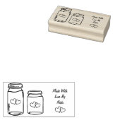 Gemaakt met liefdesstempel 	rubberstempel (Gestempeld)