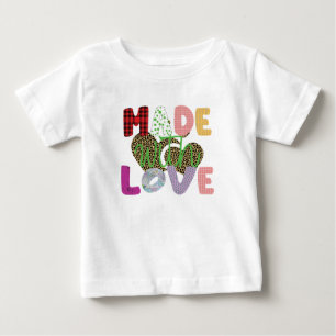Gemaakt met Love Baby T-shirt