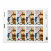 Gemaakt met Love Cookie Holiday Bakken Keukenlabel Etiket (Full Sheet)