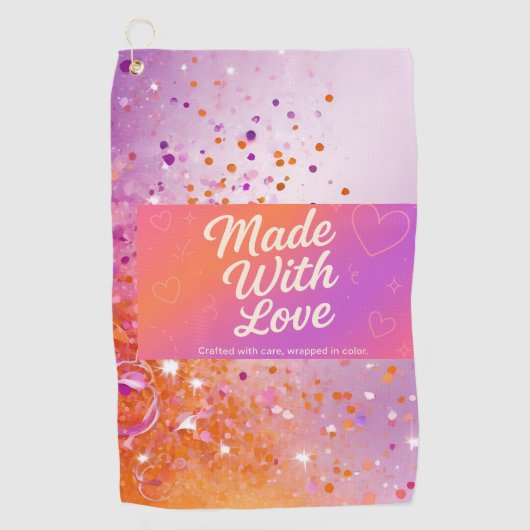 Gemaakt met Love Golf handdoek (Voorkant)