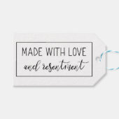 Gemaakt met Love Joke Cadeaulabel (Voorkant (Horizontaal))