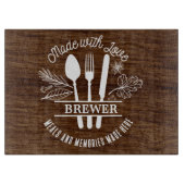 Gemaakt met persoonlijke liefdesfuncties snijvlak snijplank (Voorkant)