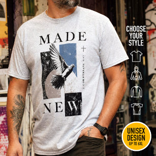 Gemaakt Nieuw 2 Korintiërs 5:17 Brutalist Duif Doo T-shirt