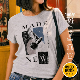 Gemaakt Nieuw 2 Korintiërs 5:17 Brutalist Duif Doo T-shirt