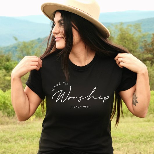 Gemaakt om de Bijbel Bijbelvers te aanbidden T-shirt
