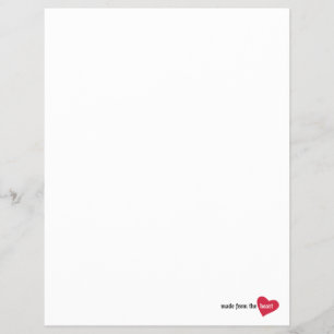 gemaakt van het Heart Food Label Flyer