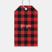 Gemaakt van Label met liefdeshartcadeaus Cadeaulabel (Achterkant)