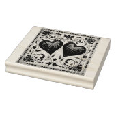 Gemaakt van liefde: Gouache Valentijn Hearts Rubberstempel (Stempel)