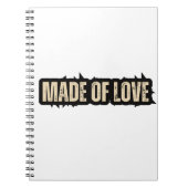 Gemaakt van liefde notitieboek (Voorkant)