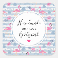 Gemaakt van Love Whimsical Flamingo & Pineapple