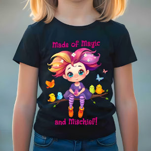 Gemaakt van Magie en Schelmenstreken Regenboog Pix T-shirt