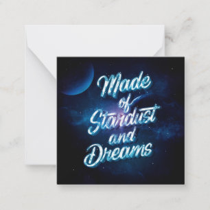 Gemaakt van Stardust and Dreams Stationery Note Ka Notitiekaartje