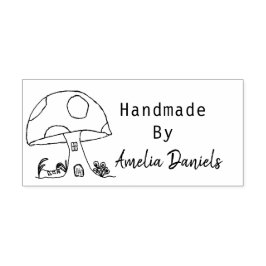 gemaakt van toadstool, zelfinnemend rubberstempel
