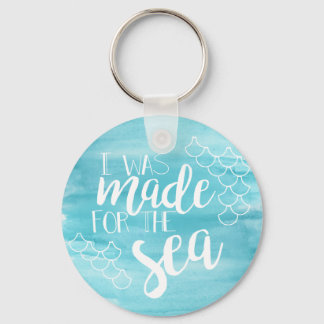 Gemaakt voor de Zee Waterverf Sleutelhanger