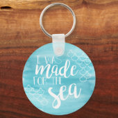 Gemaakt voor de Zee Waterverf Sleutelhanger (Voorkant)