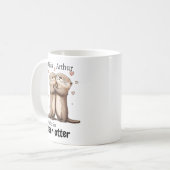 Gemaakt voor elkaar Otter Grappig Valentijnsgesche Koffiemok (Voorkant links)