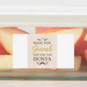 Gemaakt voor Jannah - Motivatie islamitische Stick Labels (Aangebracht)