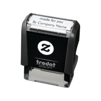 Gemaakt voor jou door Bedrijfsnaam Sjabloon Zelfinktende Stempel