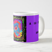 Gemaakt voor kunstliefhebbers abstract design extra grote beker (Voorkant rechts)