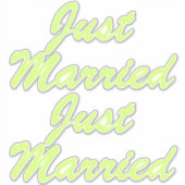 GEMAAKT XL-Stickers (2) - HONEYDEW-GEEL Sticker (Voorkant)