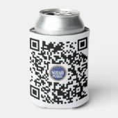 Gemachtigde Notaris Public QR-code Blikjeskoeler (Blikje Voorkant)