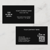 Gemakkelijk aangepast zakelijk Visitekaartje met L (Voorkant / Achterkant)