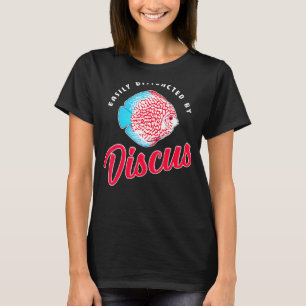 Gemakkelijk Afgeleid Cichlide Vissen Discus Vissen T-shirt