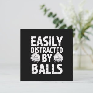 Gemakkelijk Afgeleid door Ballen Grappige Golf Lie Kaart