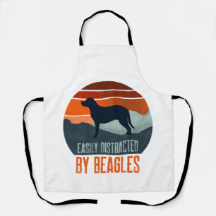 Gemakkelijk Afgeleid Door Beagles Honden Uitlaten Schort