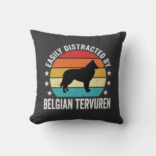 Gemakkelijk Afgeleid Door Belgische Tervuren Hond Kussen