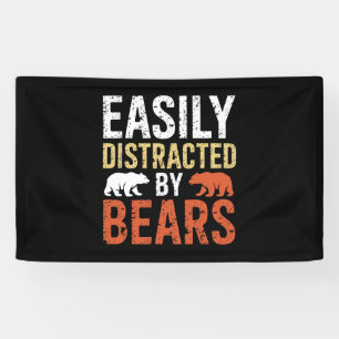 Gemakkelijk Afgeleid Door Beren Homoseksuele Beer Spandoek