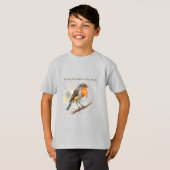 Gemakkelijk afgeleid door Birds Fun Quote T-shirt (Voorkant volledig)