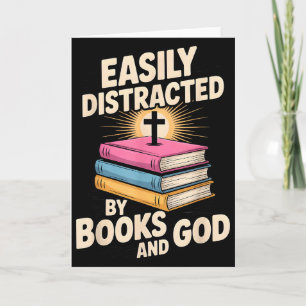 Gemakkelijk Afgeleid Door Boeken En God Christelij Kaart