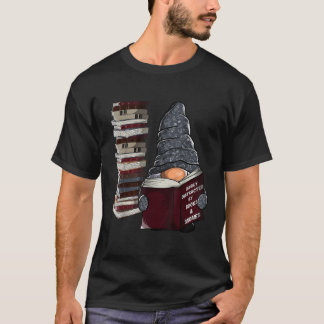 Gemakkelijk afgeleid door boeken kabouters tuin ka t-shirt